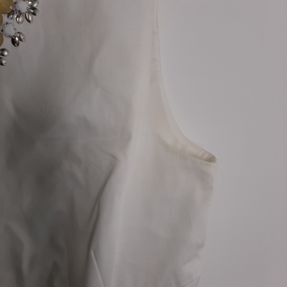 Anne Klein White Embelished Dress size 10 - Picture 6 of 7